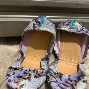 Tieks Lavender Snakeskin Pattern Flats